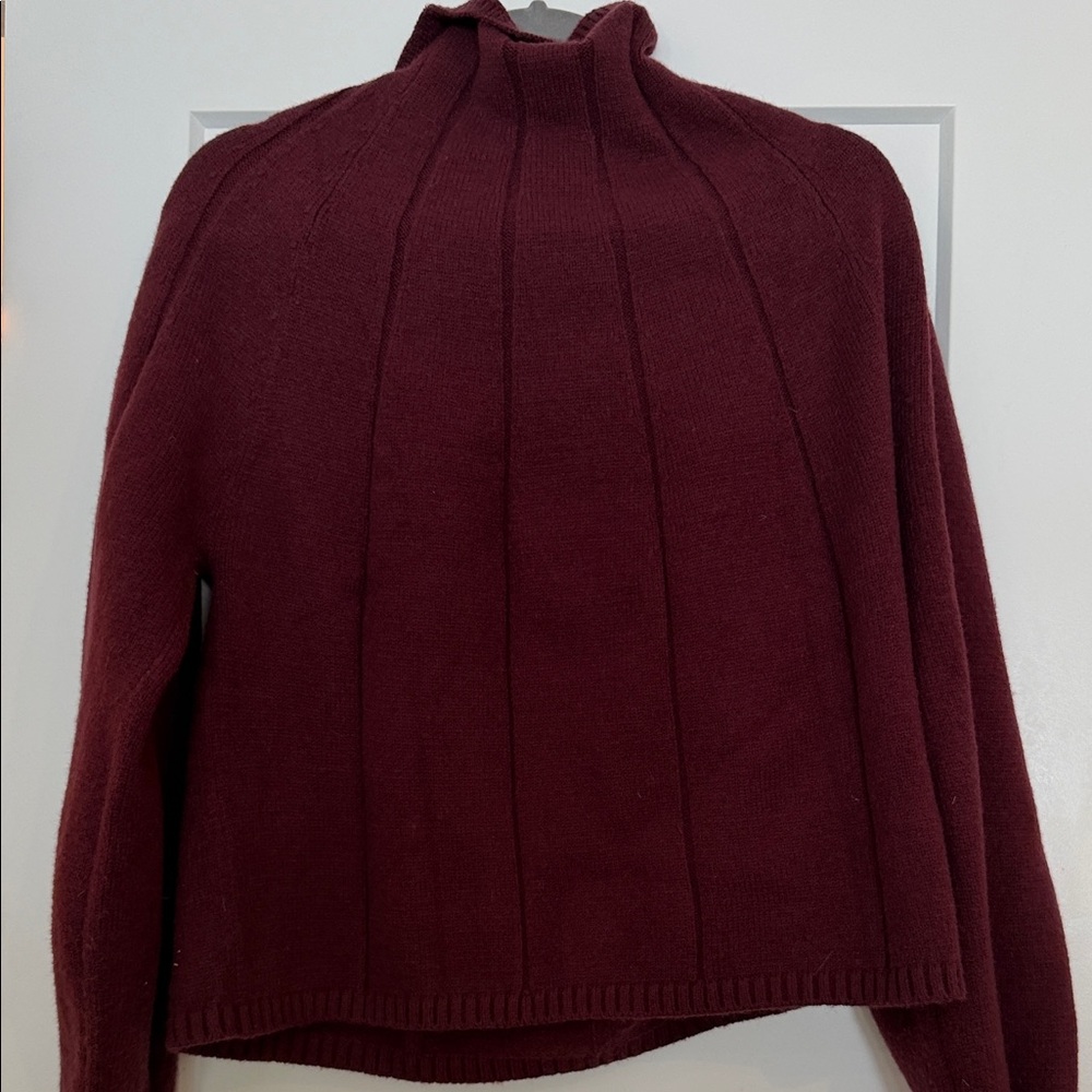 Elegant Burgundy Women's Sweater